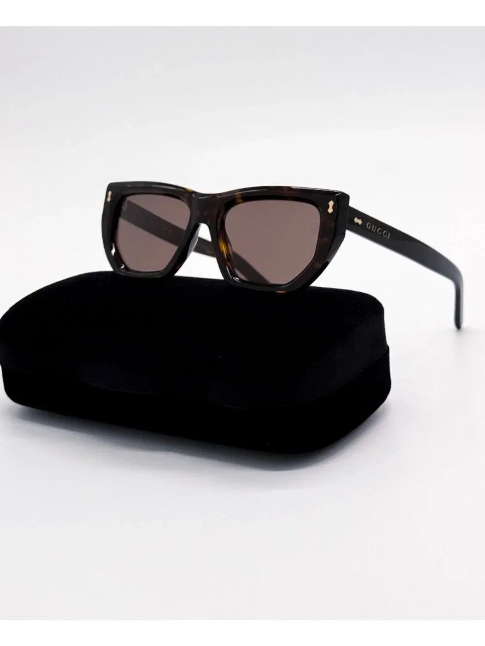 New Gucci Brown Women Cat Eye Sunglasses GG1520S 002